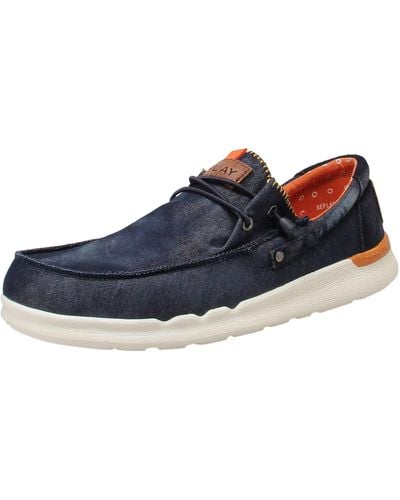 Replay Alcyon Denim Moccasin - Blue