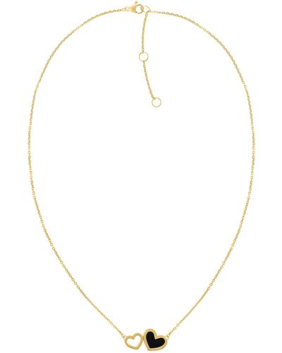 Tommy Hilfiger Jewelry Collier pour en Acier inoxidable Or jaune - 2780742 - Blanc