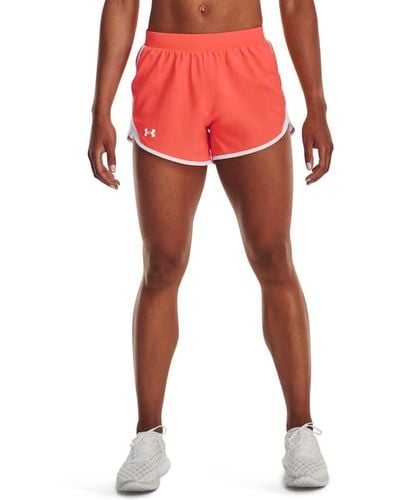 Under Armour S Fly By 2.0 Shorts Orange S - Red