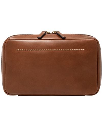 Fossil Leather Tech Organizer - Brown
