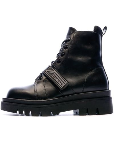 Pepe Jeans Boots für PLS50441 Enfield Flag 999BLACK Schuhgröße 38 EU - Schwarz