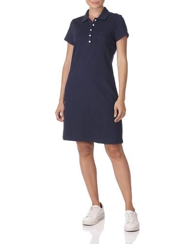 Nautica Sustainably Crafted Polo Dress - Blue