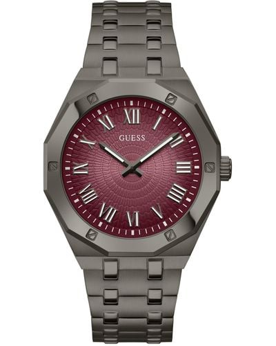 Guess Uhr Armbanduhr Asset GW0575G5 Edelstahl schwarz - Grau