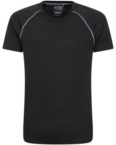 Mountain Warehouse Shirt Endurance pour - Haut Respirant idéal pour Automne - Noir