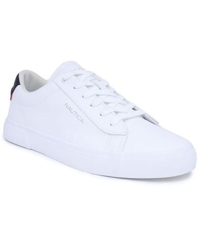 Nautica Baskets Hull 3 pour homme - Blanc