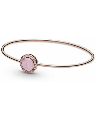 PANDORA Pink Swirl Bracelet - 589287c01-17.50 - Metallic