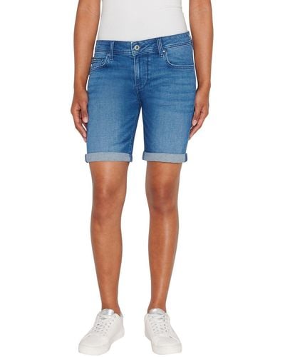 Pepe Jeans Slim Short Mw - Blu