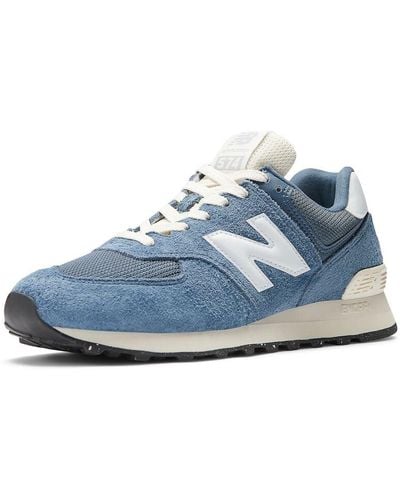 New Balance Erwachsene 574 V2 Varsity Suede Sneaker - Blau