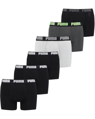 PUMA 6 ER Pack Boxer Boxershorts Pant Underwear - Multicolore