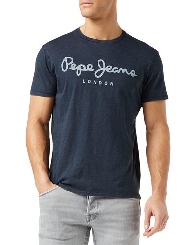 Pepe Jeans T- Shirt Essentiel en Jean - Bleu