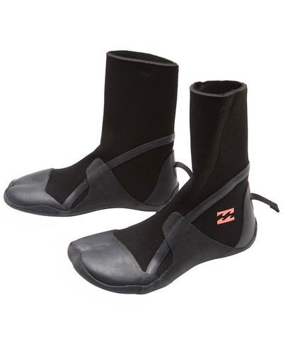 Billabong Womens Synergy 5mm Hidden Split Toe Wetsuit Boots - Black