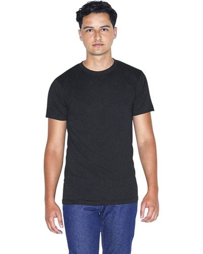 American Apparel 50/50 Crewneck Short Sleeve T-shirt - Black