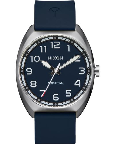 Nixon Analog Quarz Uhr mit Silikon Armband A1365-5141-00 - Blau