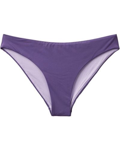 Benetton 3p5h5s1br Beach Briefs Bikini Bottoms - Purple