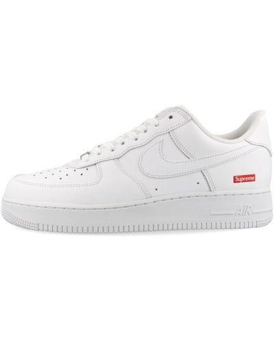 Nike Supreme Air Force 1 Low e Sneaker - Weiß