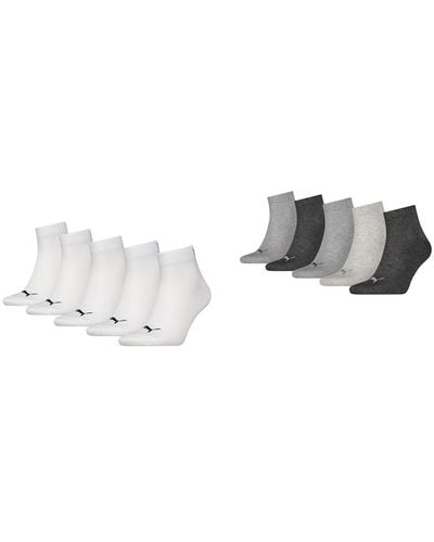 PUMA Socken Weiß 43-46 Socken Grau/grau 43-46 - Metallic