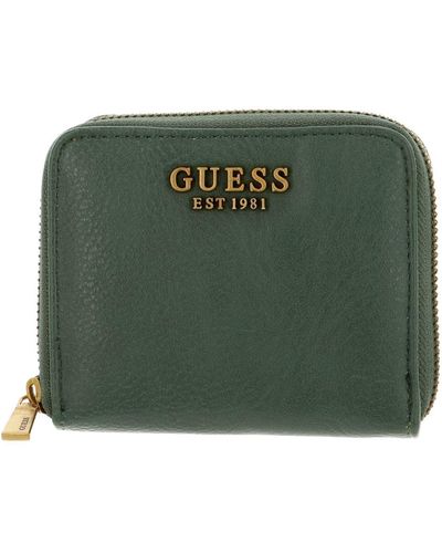 Guess Arja Slg Small Zip Around Wallet - Green