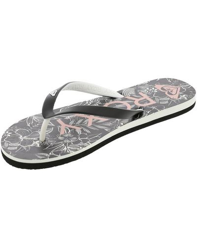 Roxy Tahiti Flip Flop Sandal - Gray