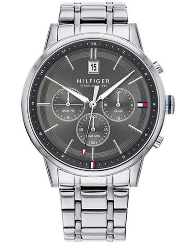 Tommy Hilfiger Analogue Multifunction Quartz Watch For Men With Green  Stainless Steel Bracelet - 1791634 in Black for Men | Lyst UK