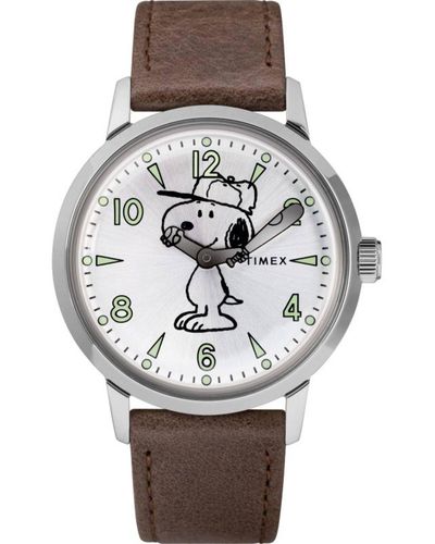 Timex Marlin Snoopy One Size Silber/Braun - Mettallic