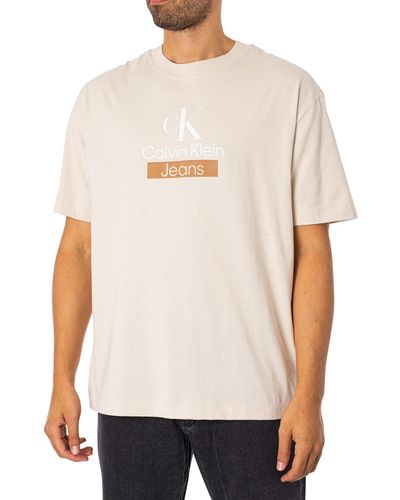 Calvin Klein CK JEANS Magliette S/S T-Shirt - Bianco