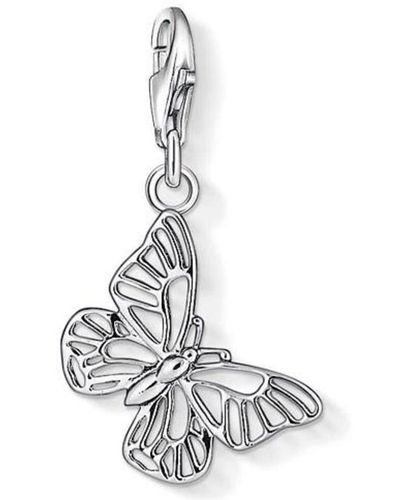 Thomas Sabo Pendentif Charm Papillon Charm Papillon Argent Sterling 925 1038-001-12 - Métallisé