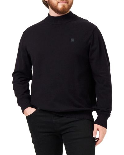 G-Star RAW Premium Core Mock Knit Pullover Sweater - Blauw