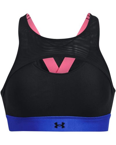 Under Armour Infinity Light Pink Sports Bra in Grey