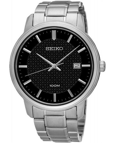 Seiko Neo classic orologio Uomo Analogico Al quarzo con cinturino in Acciaio INOX SUR195P1 - Metallizzato