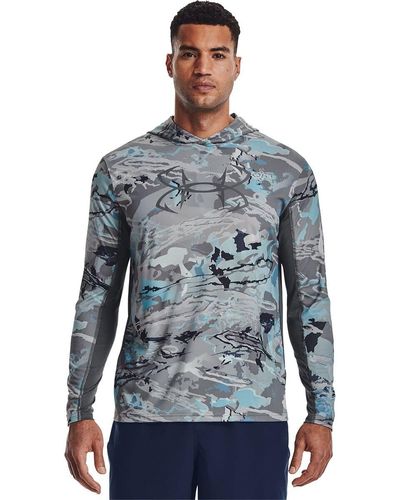 Under Armour Iso-chill Shore Break Camo Hoodie - Blue