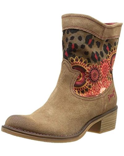 Desigual Boot Campera Salvaje - Marron