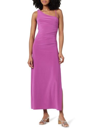 The Drop Lupita Draped One-shoulder Maxi Dress - Purple