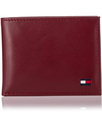 Tommy hilfiger men's leather passcase store billfold wallet