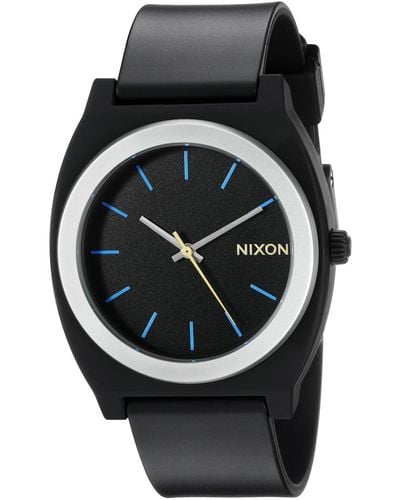 Nixon A1191529-00 Time Teller P Analog Display Japanese Quartz Grey Watch - Black