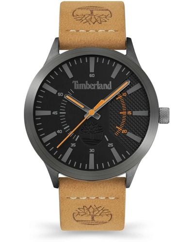Timberland Analog Quarz Uhr mit Leder Armband TDWGA2103601 - Mehrfarbig
