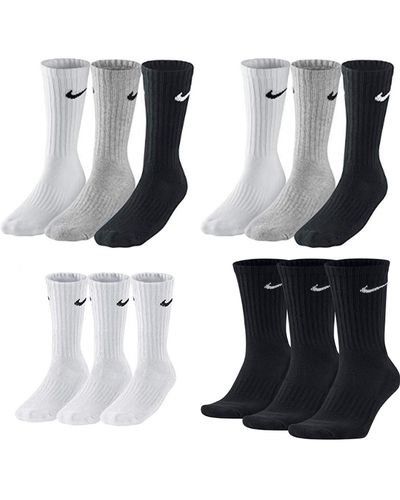 Nike SX4508 Lot de 12 paires de chaussettes pour homme et femme - Multicolore