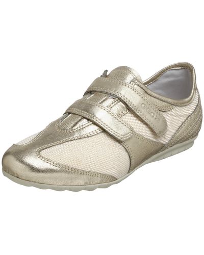 Geox Path2 Fashion Sneaker,gold/off White,42 Eu - Multicolor
