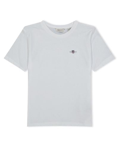 GANT Shield Ss T-shirt - White