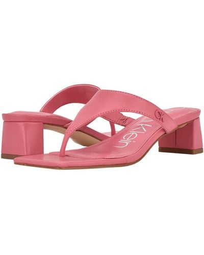 Calvin Klein Jerell Heeled Sandal - Pink