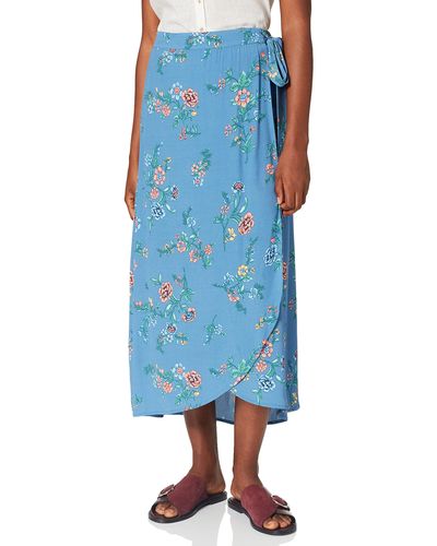 Springfield Midirok Bloemen Vrouw - Blauw
