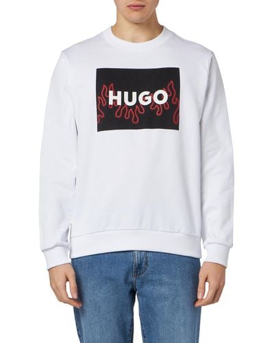 HUGO Duragol_u241 Sweatshirt - Weiß