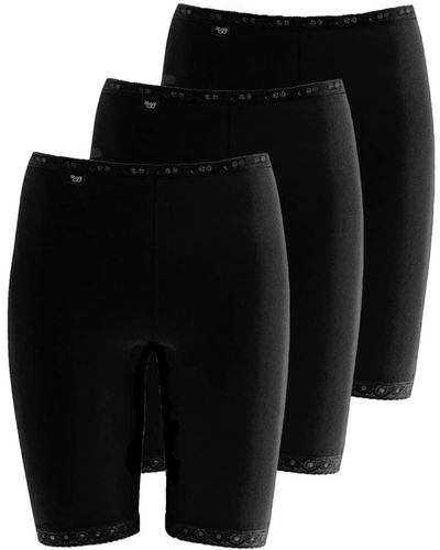 Sloggi Basic+ Long Panty Voor - Zwart