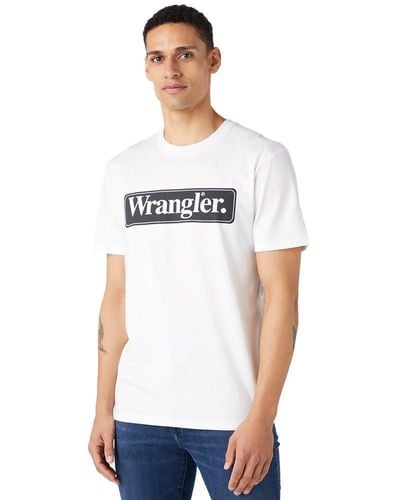Wrangler Tee T Shirt - Weiß