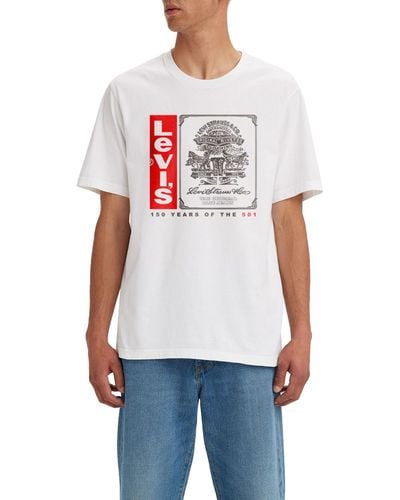 Levi's Ss Relaxed Fit Tee T-Shirt,Archival White+,XXL - Weiß