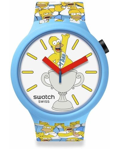 Swatch The Simpsons Big Bold SB05Z100 BEST. - Blau
