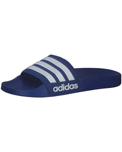 adidas Adilette Shower Slide Sandal - Blau