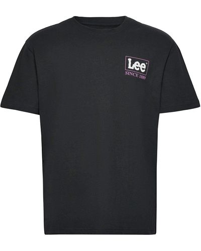 Lee Jeans LOOSE LOGO TEE - Schwarz