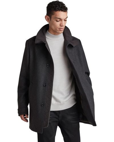 G-Star RAW Utility Wool Trenchcoat Jackets - Zwart