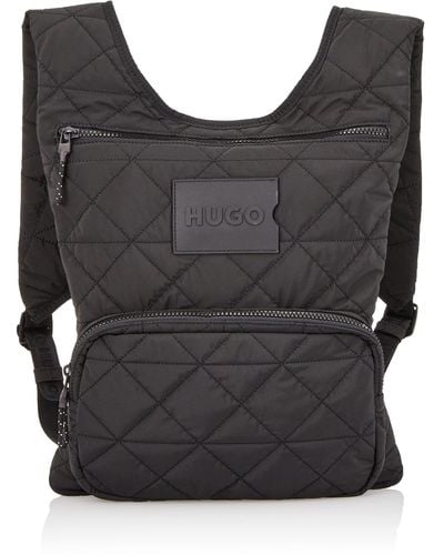 HUGO Bryan_Backpack fl Rucksack Black1 One Size - Schwarz