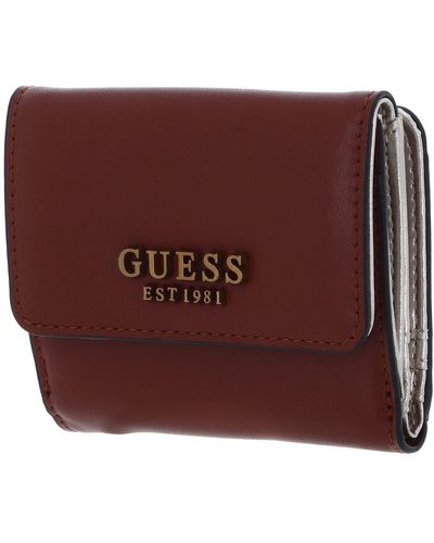 Guess Laurel SLG Card & Coin Purse Whiskey - Rot